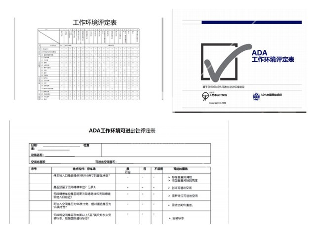 工作環(huán)境評定量表及用具